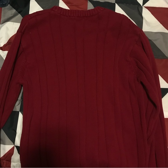 U.S Polo Red Knit Long Sleeve Sweater - Picture 4 of 4